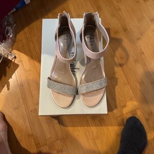 Style & Co. Blush and Silver Sandals